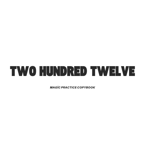 TwoHundredTwelve